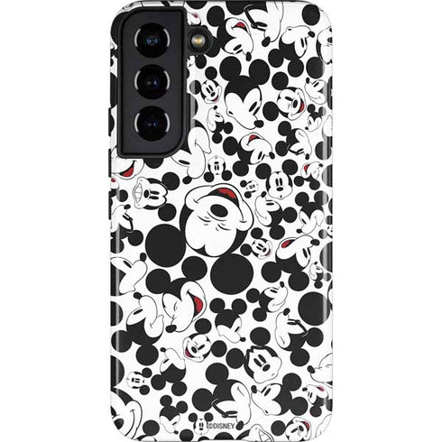 Disney Mickey Mouse Face Pattern Galaxy S22 Pro Case