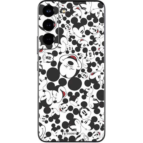 Disney Mickey Mouse Face Pattern Galaxy S22 Skin