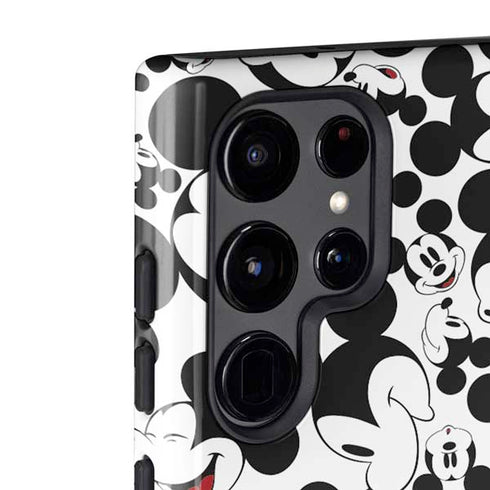 Disney Mickey Mouse Face Pattern Galaxy S22 Ultra Pro Case