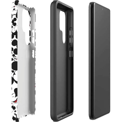 Disney Mickey Mouse Face Pattern Galaxy S22 Ultra Pro Case