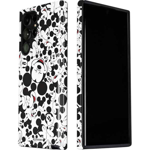 Disney Mickey Mouse Face Pattern Galaxy S22 Ultra Pro Case