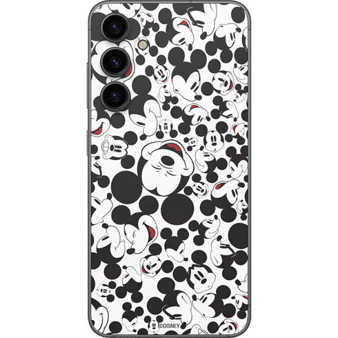 Disney Mickey Mouse Face Pattern Galaxy S23 FE Skin