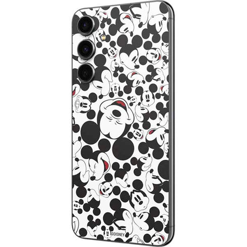 Disney Mickey Mouse Face Pattern Galaxy S23 FE Skin