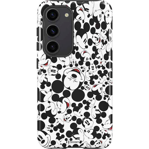 Disney Mickey Mouse Face Pattern Galaxy S23 Pro Case