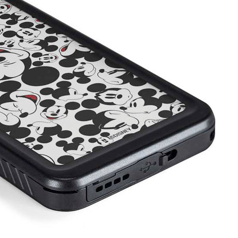 Disney Mickey Mouse Face Pattern Galaxy S23 Waterproof Case
