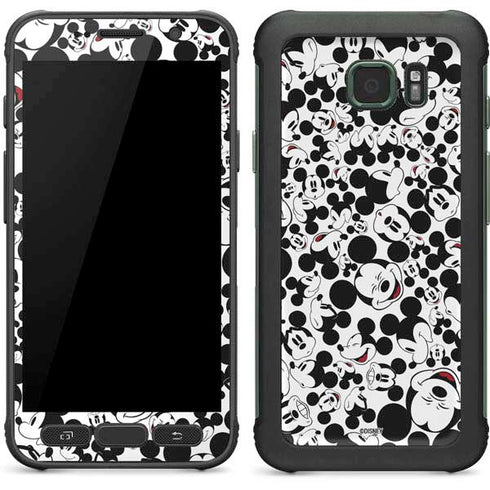 Disney Mickey Mouse Face Pattern Galaxy S7 Active Skin