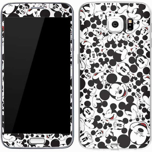 Disney Mickey Mouse Face Pattern Galaxy S7 Skin