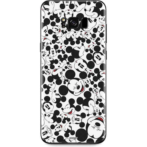 Disney Mickey Mouse Face Pattern Galaxy S8 Plus Skin