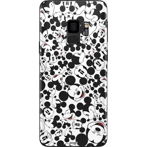 Disney Mickey Mouse Face Pattern Galaxy S9 Skin