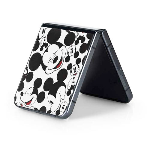 Disney Mickey Mouse Face Pattern Galaxy Z Flip5 5G Skin