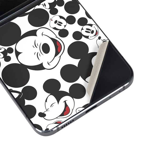 Disney Mickey Mouse Face Pattern Galaxy Z Flip5 5G Skin