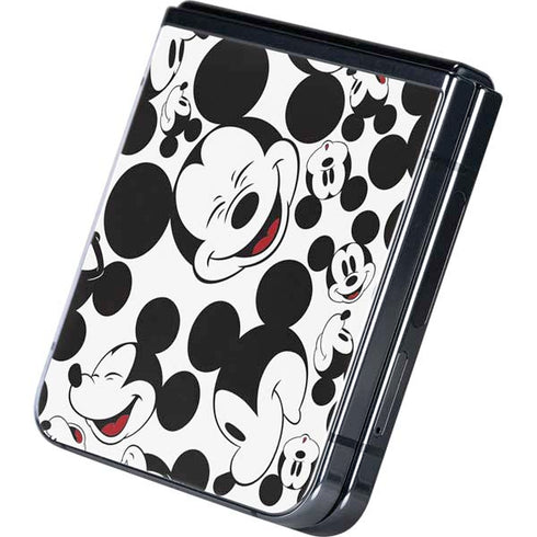 Disney Mickey Mouse Face Pattern Galaxy Z Flip5 5G Skin