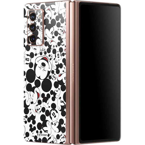 Disney Mickey Mouse Face Pattern Galaxy Z Fold2 5G Skin