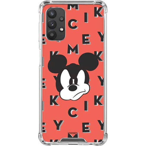 Disney Mickey Mouse Grumpy Face Galaxy A32 5G Clear Case
