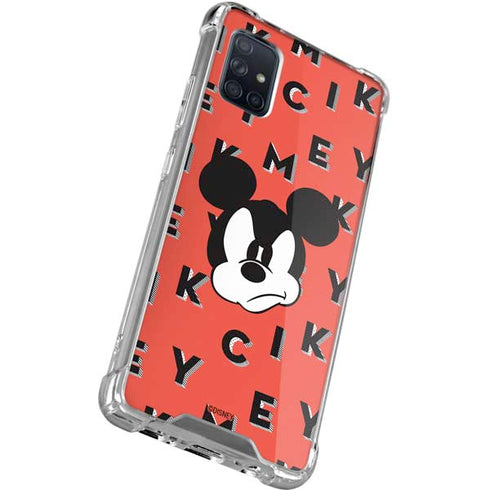 Disney Mickey Mouse Grumpy Face Galaxy A71 5G Clear Case