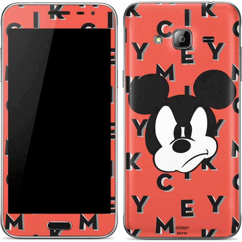 Disney Mickey Mouse Grumpy Face Galaxy J3 Skin