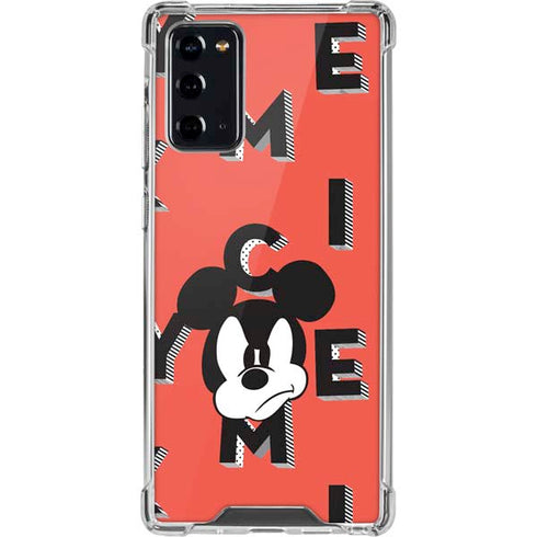 Disney Mickey Mouse Grumpy Face Galaxy Note20 5G Clear Case