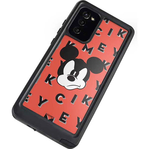 Disney Mickey Mouse Grumpy Face Galaxy Note20 5G Waterproof Case