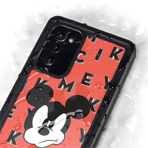 Disney Mickey Mouse Grumpy Face Galaxy Note20 5G Waterproof Case