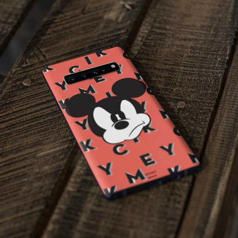 Disney Mickey Mouse Grumpy Face Galaxy S10 Skin