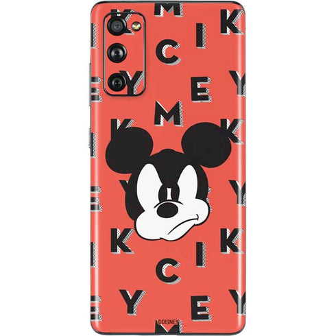 Disney Mickey Mouse Grumpy Face Galaxy S20 Fan Edition Skin