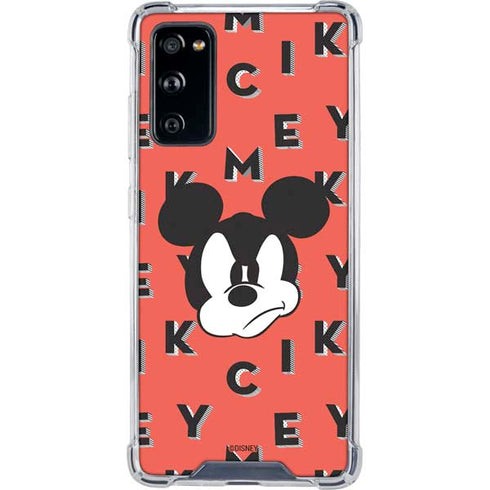 Disney Mickey Mouse Grumpy Face Galaxy S20 FE Clear Case