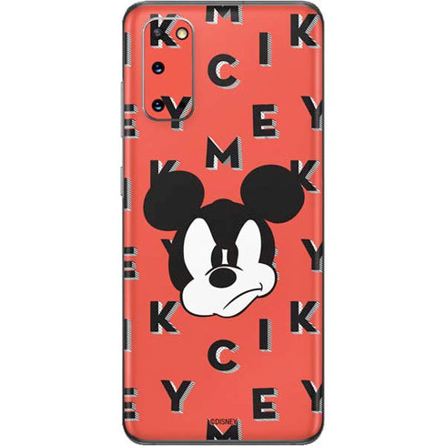 Disney Mickey Mouse Grumpy Face Galaxy S20 Skin