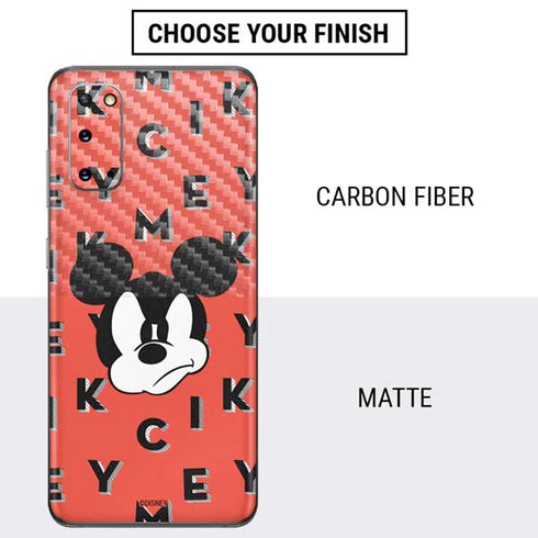 Disney Mickey Mouse Grumpy Face Galaxy S20 Skin