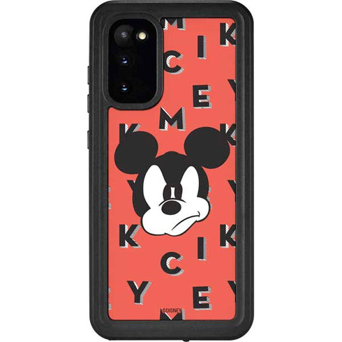 Disney Mickey Mouse Grumpy Face Galaxy S20 Waterproof Case