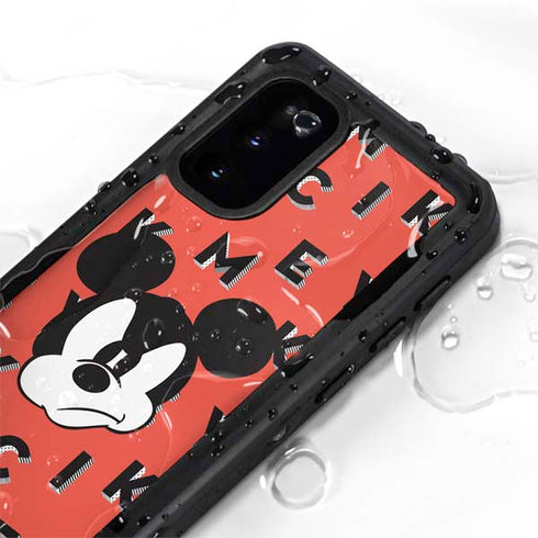 Disney Mickey Mouse Grumpy Face Galaxy S20 Waterproof Case