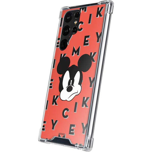 Disney Mickey Mouse Grumpy Face Galaxy S22 Ultra Clear Case