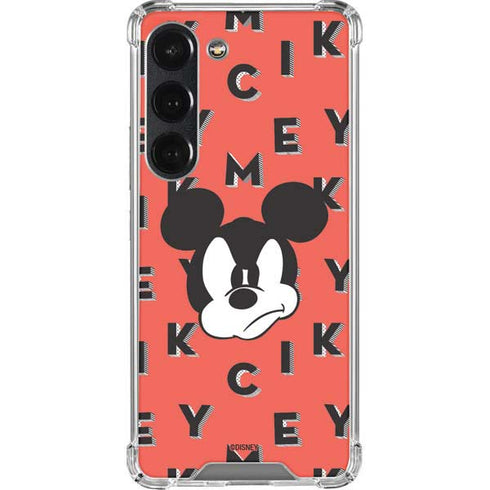 Disney Mickey Mouse Grumpy Face Galaxy S23 Clear Case