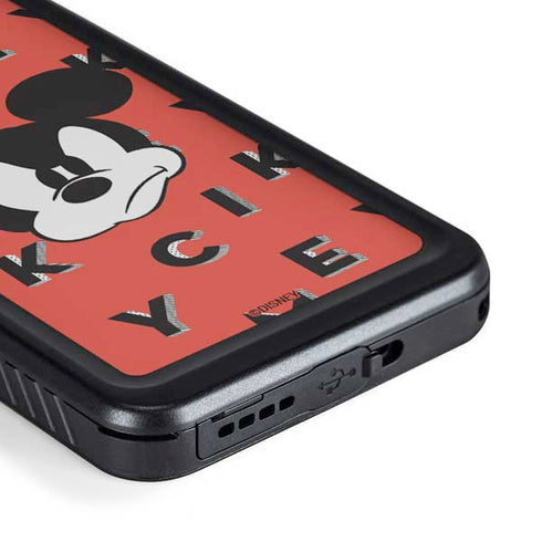 Disney Mickey Mouse Grumpy Face Galaxy S23 Plus Waterproof Case
