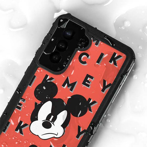Disney Mickey Mouse Grumpy Face Galaxy S23 Plus Waterproof Case