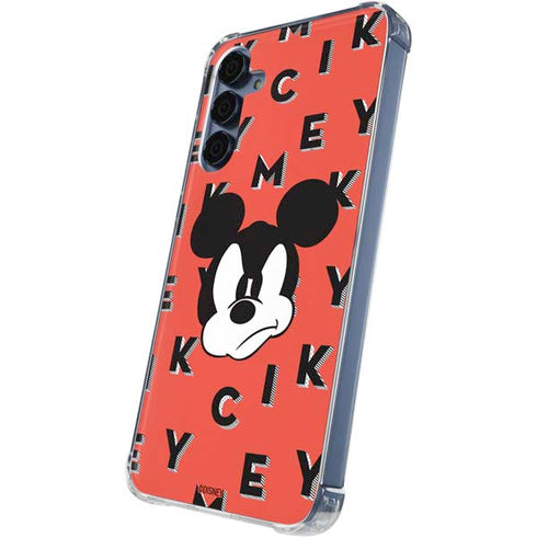 Disney Mickey Mouse Grumpy Face Galaxy S24 Clear Case
