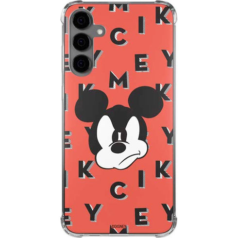 Disney Mickey Mouse Grumpy Face Galaxy S24 Plus Clear Case
