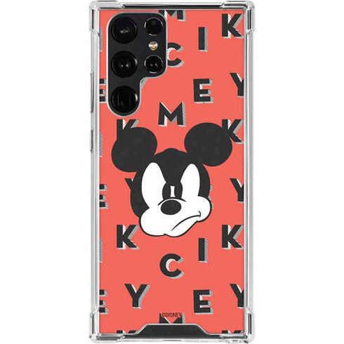 Disney Mickey Mouse Grumpy Face Galaxy S24 Ultra Clear Case