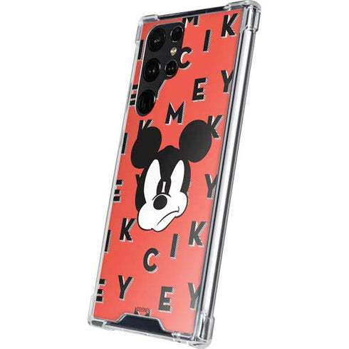 Disney Mickey Mouse Grumpy Face Galaxy S24 Ultra Clear Case