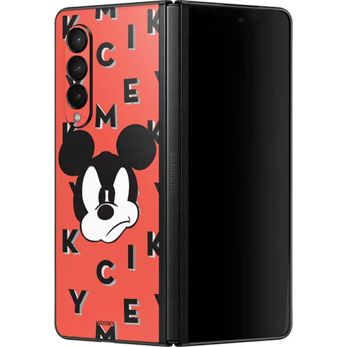 Disney Mickey Mouse Grumpy Face Galaxy Z Fold3 5G Skin