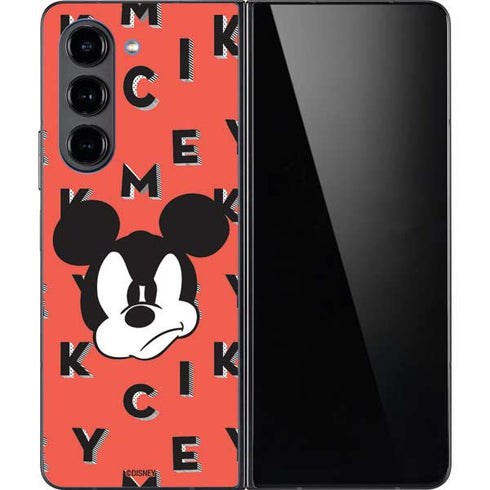 Disney Mickey Mouse Grumpy Face Galaxy Z Fold5 5G Skin