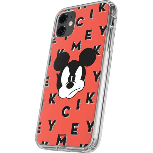Disney Mickey Mouse Grumpy Face iPhone 11 Clear Case