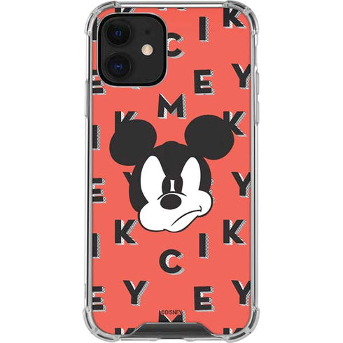 Disney Mickey Mouse Grumpy Face iPhone 12 Mini Clear Case