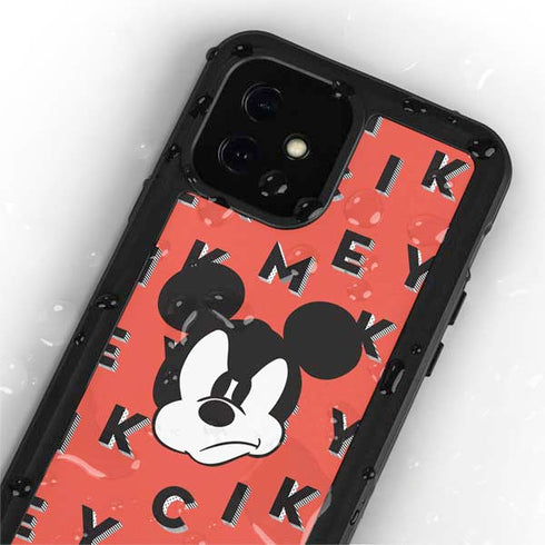 Disney Mickey Mouse Grumpy Face iPhone 12 Mini Waterproof Case