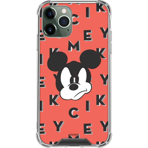 Disney Mickey Mouse Grumpy Face iPhone 12 Pro Clear Case