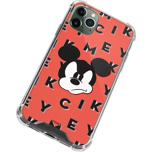 Disney Mickey Mouse Grumpy Face iPhone 12 Pro Clear Case