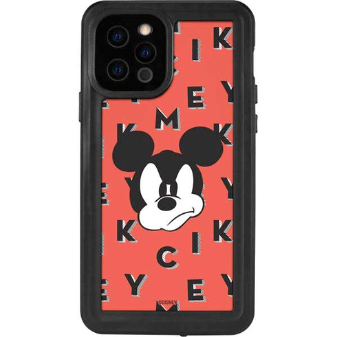 Disney Mickey Mouse Grumpy Face iPhone 12 Pro Waterproof Case