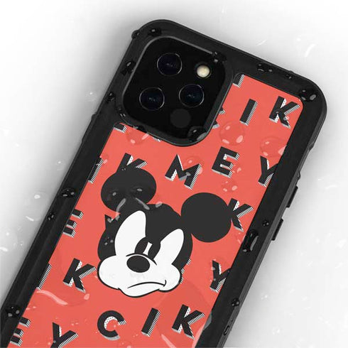 Disney Mickey Mouse Grumpy Face iPhone 12 Pro Waterproof Case