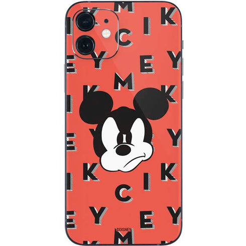Disney Mickey Mouse Grumpy Face iPhone 12 Skin