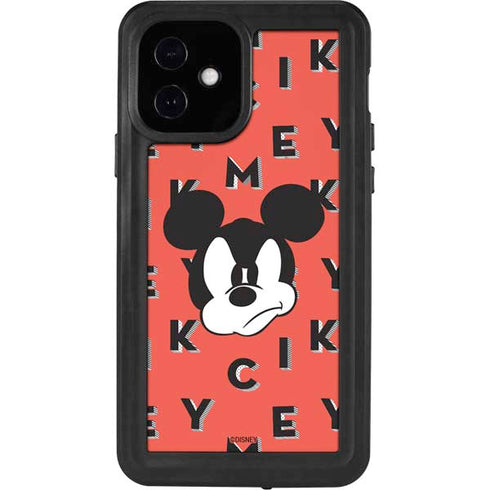 Disney Mickey Mouse Grumpy Face iPhone 12 Waterproof Case