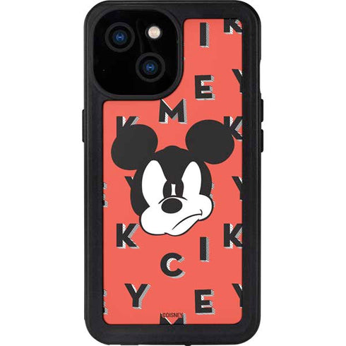 Disney Mickey Mouse Grumpy Face iPhone 13 Mini Waterproof Case